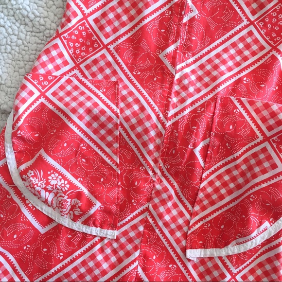 [vintage] Red zipper front sundress - Picture 3 of 3